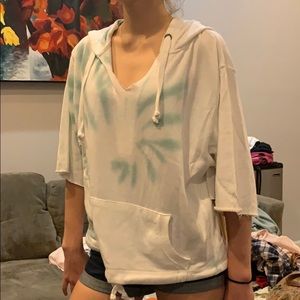 Vintage Havana Half Sleeve Hoodie Size L